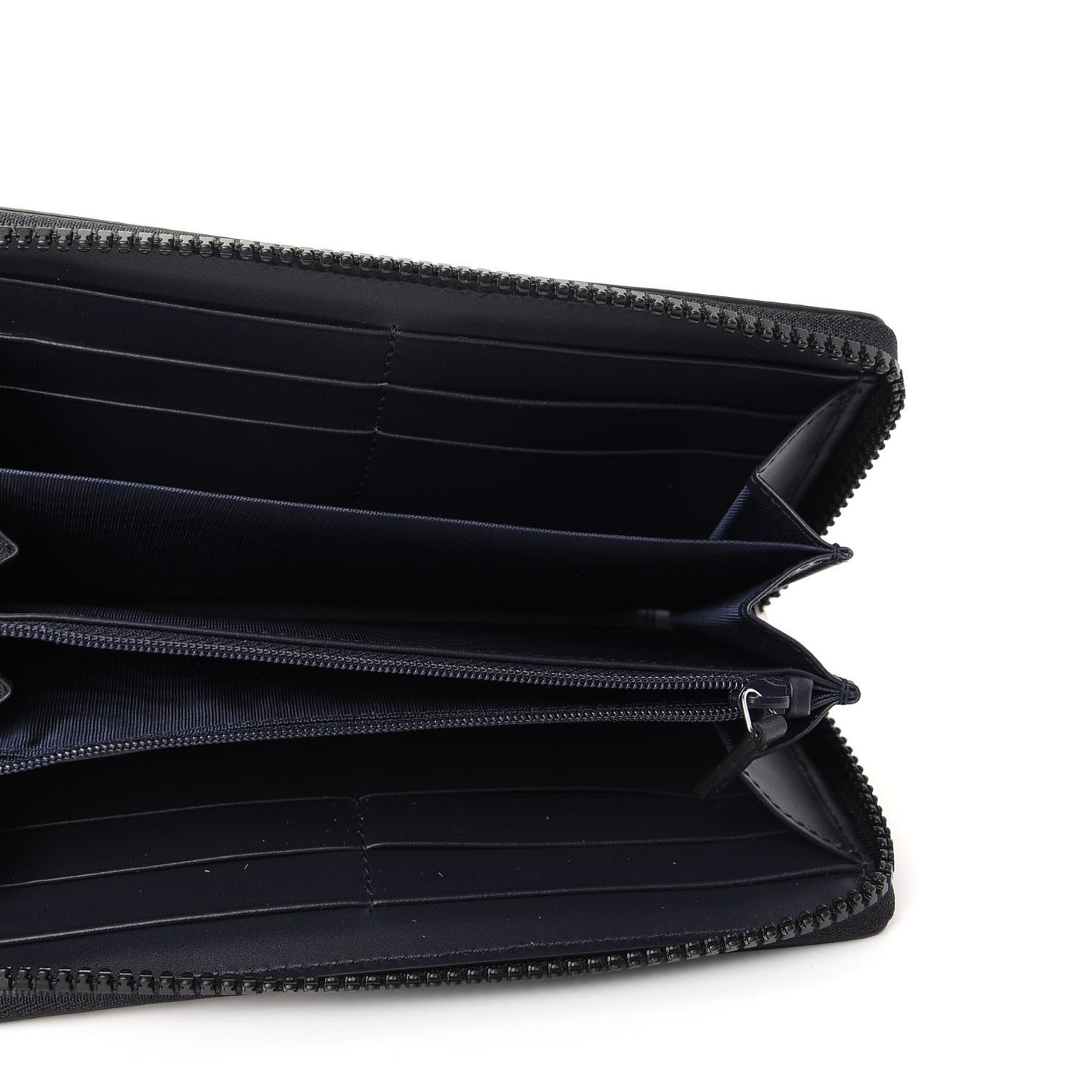 GG Supreme Monogram Blooms Zip Around Wallet Blue