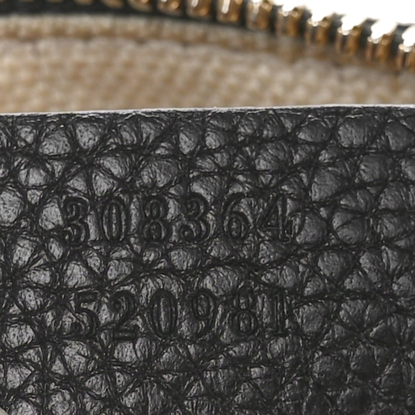 Pebbled Calfskin Small Soho Disco Bag Black