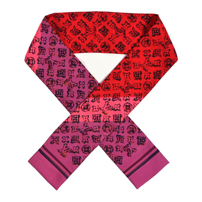 Louis Vuitton Silk Monogram Rainbow Giant Bandeau Coquelicot 1 of 4