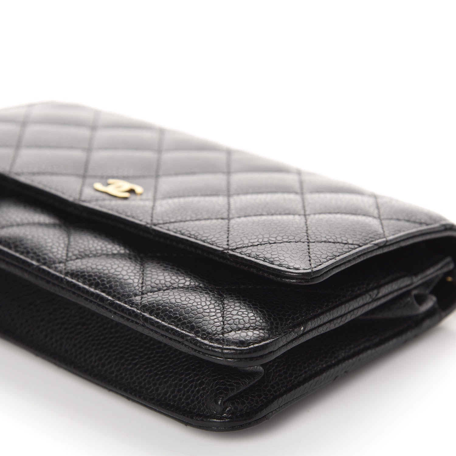Chanel Caviar Quilted Wallet On Chain WOC Black 7 of 12