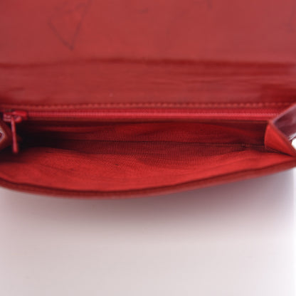 Chanel Caviar Timeless CC Card Holder Flap Wallet Dark Red 5 of 14