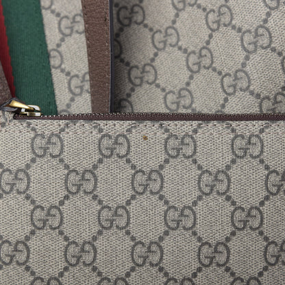 Gucci GG Supreme Monogram Web Ophidia Tote Brown 10 of 10