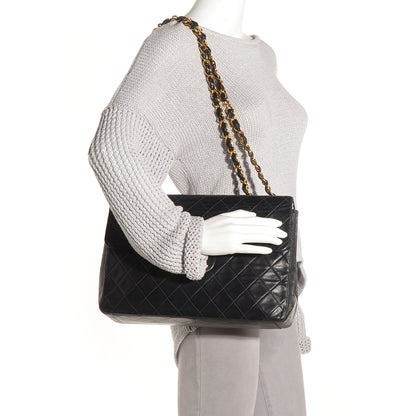 Chanel Lambskin XL Jumbo Flap Black 2 of 10