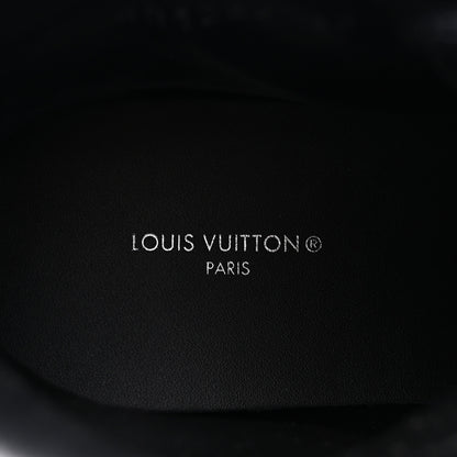 Louis Vuitton Calfskin Patent Monogram Ruby Flat Ranger Boots 38 Black 9 of 10