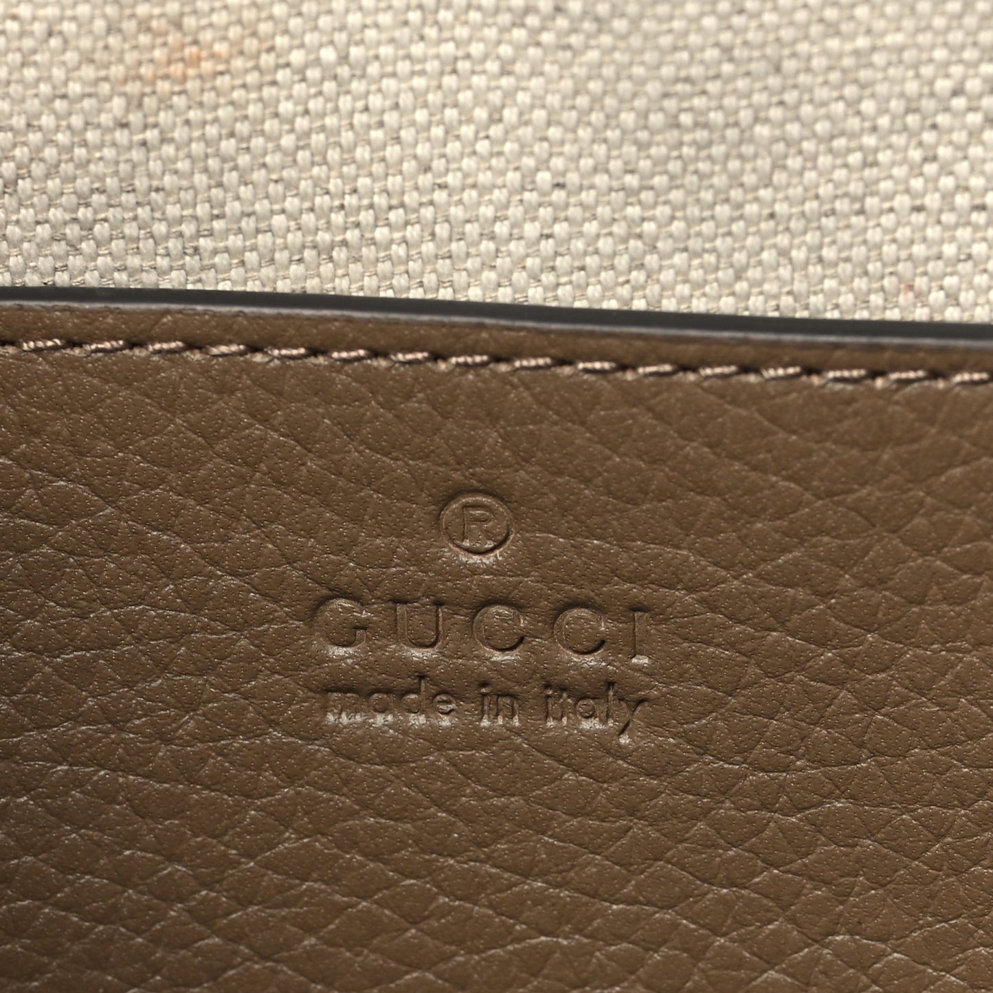 Piuma Calfskin Jumbo GG Embossed Mini Duffle Bag Good Taupe