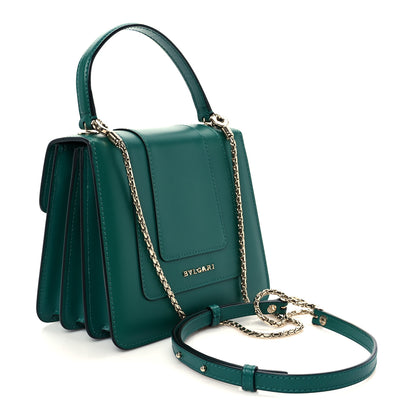 Bulgari Calfskin Serpenti Forever Top Handle Emerald Green 5 of 19