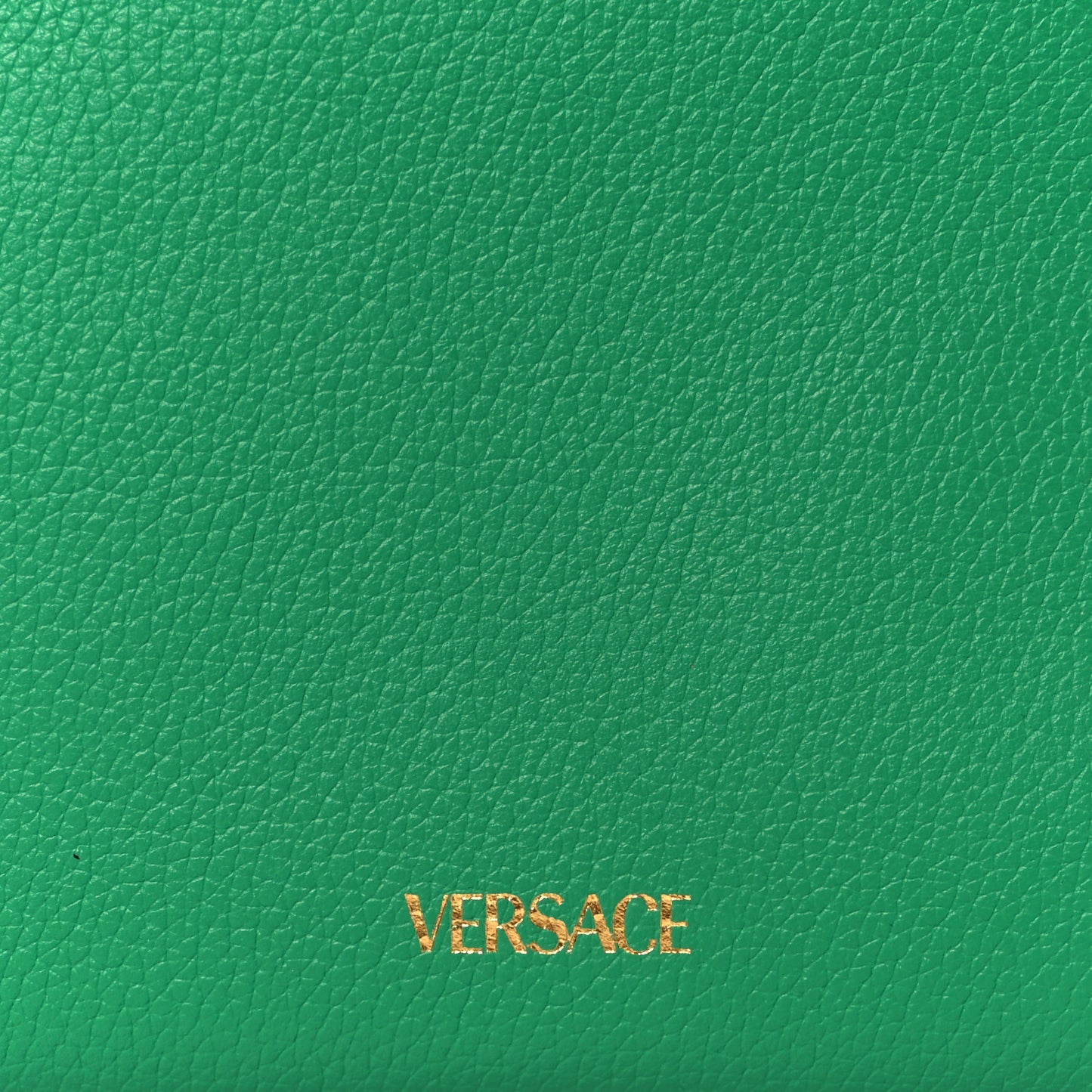 Grained Calfskin Small La Medusa Bag Green