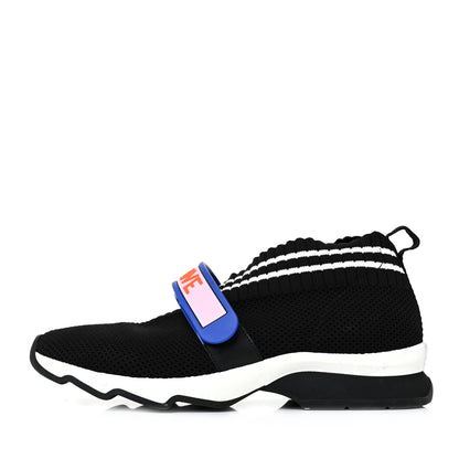 Fendi Stretch Yarn Stiff Band Rockoko Sneakers 36.5 Black 1 of 7