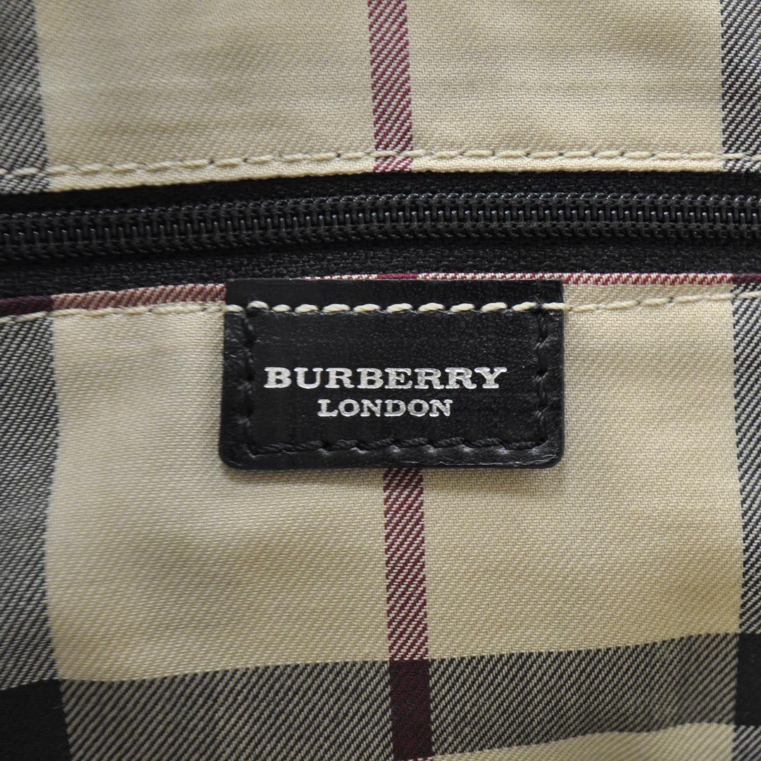 Burberry Pebbled Leather Satchel Black 8 of 9