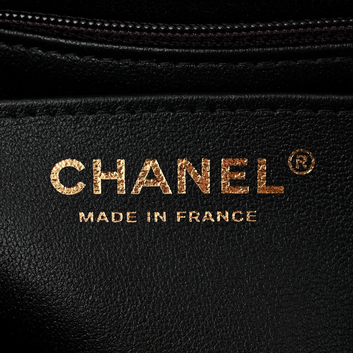 Iridescent Lambskin Quilted Mini Rectangular Flap Black