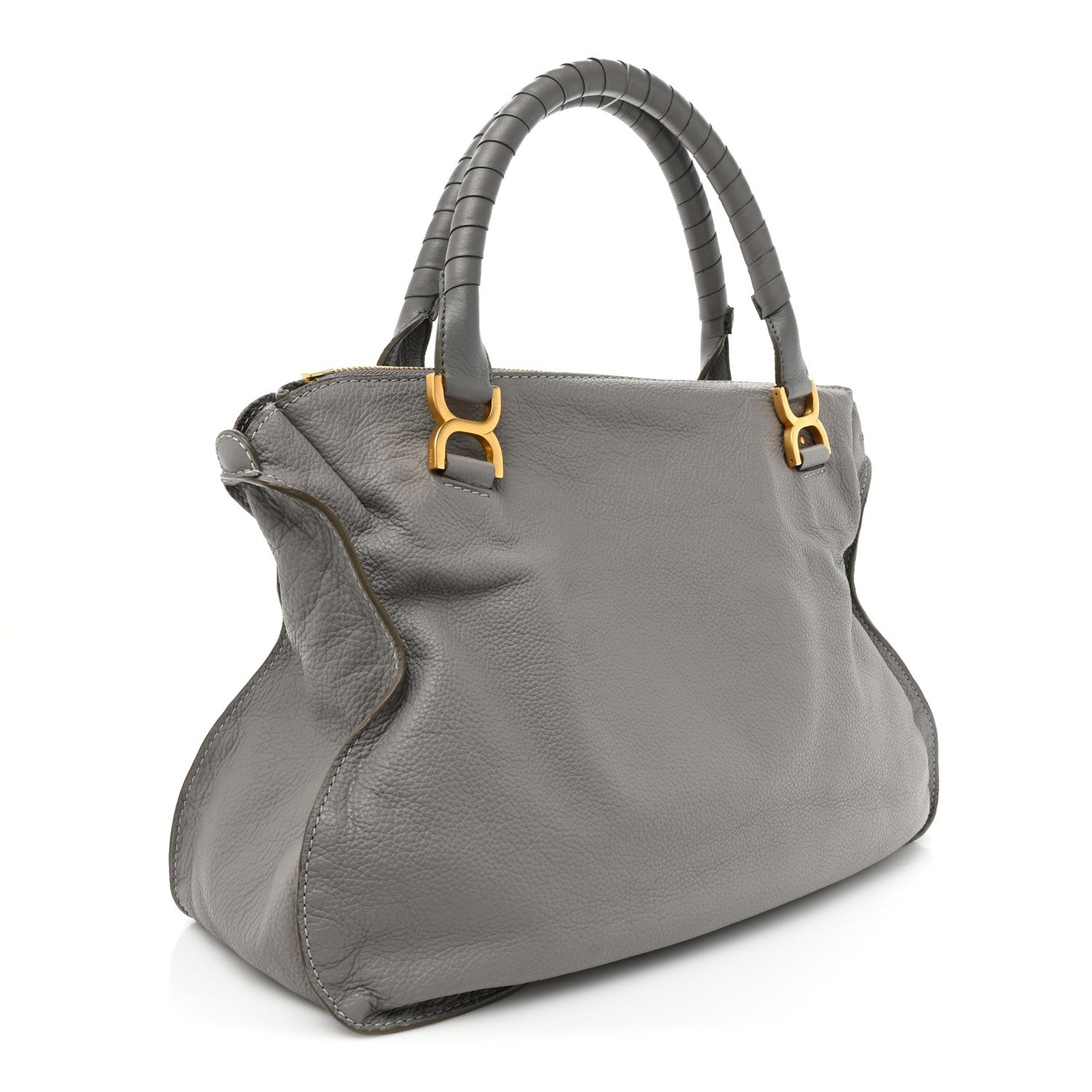 Chloe Calfskin Large Marcie Satchel Cashmere Grey 3 of 16