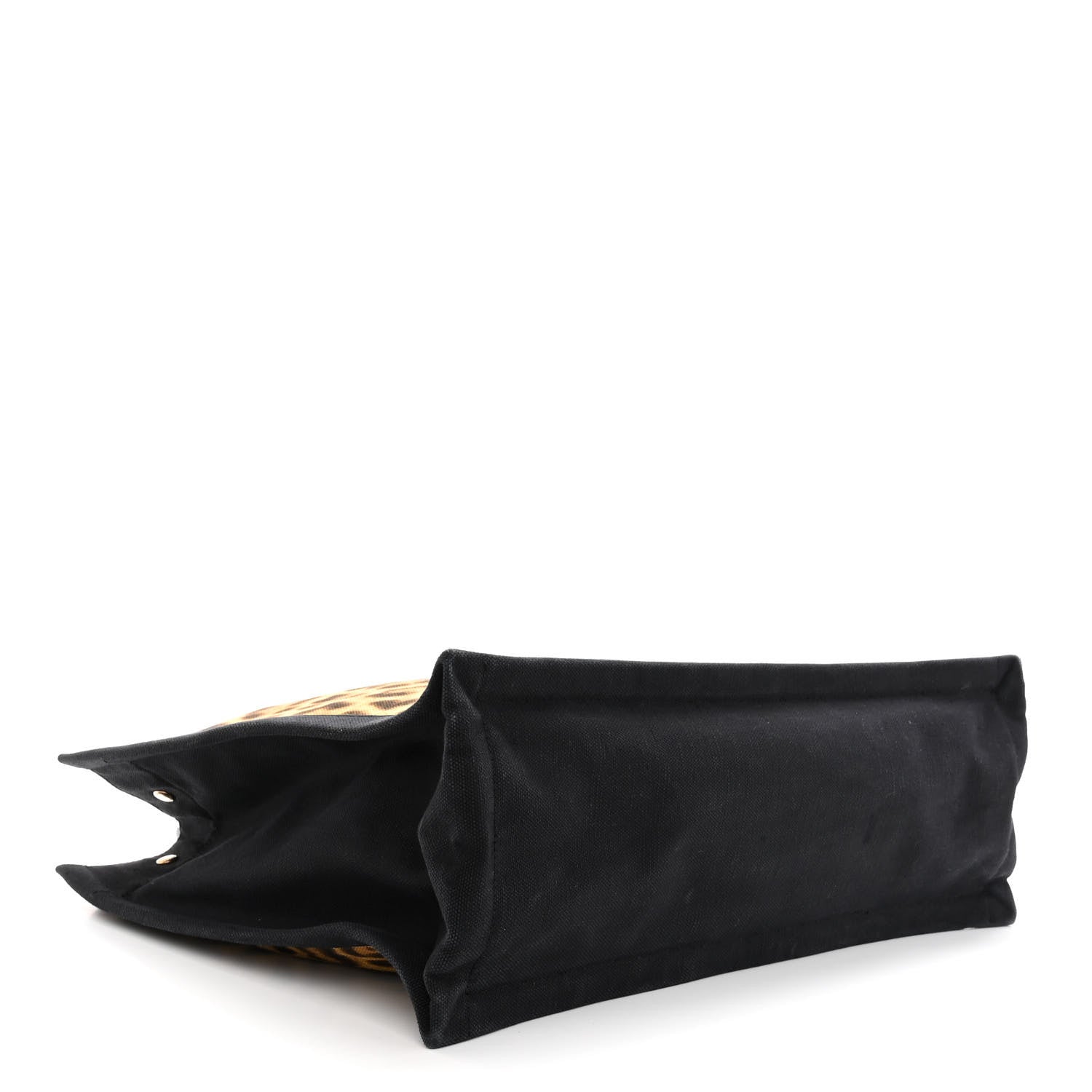 Saint Laurent Canvas Calfskin Leopard Print Rive Gauche Noe Tote Natural Black 4 of 9