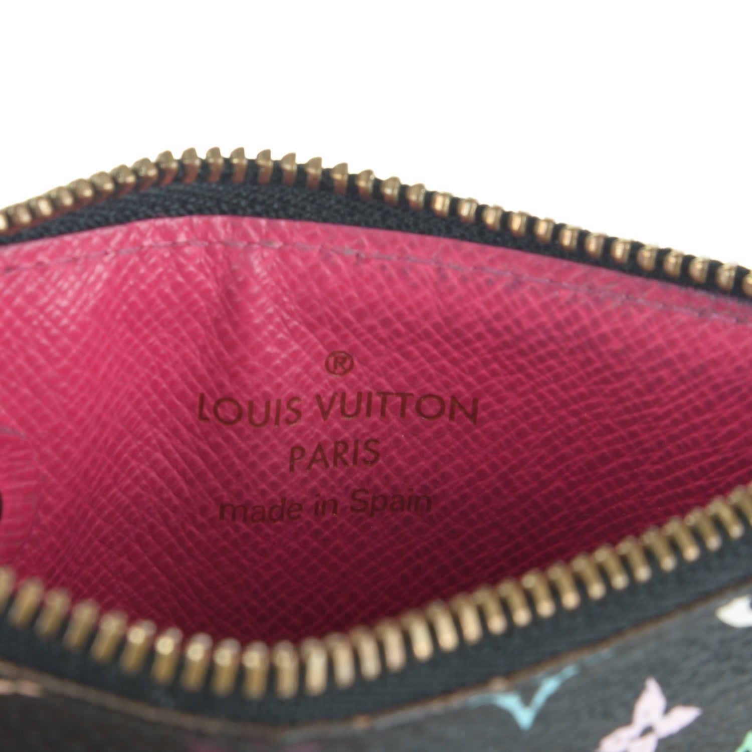 Louis Vuitton Monogram Multicolor Key Pouch Black Grenade 6 of 8