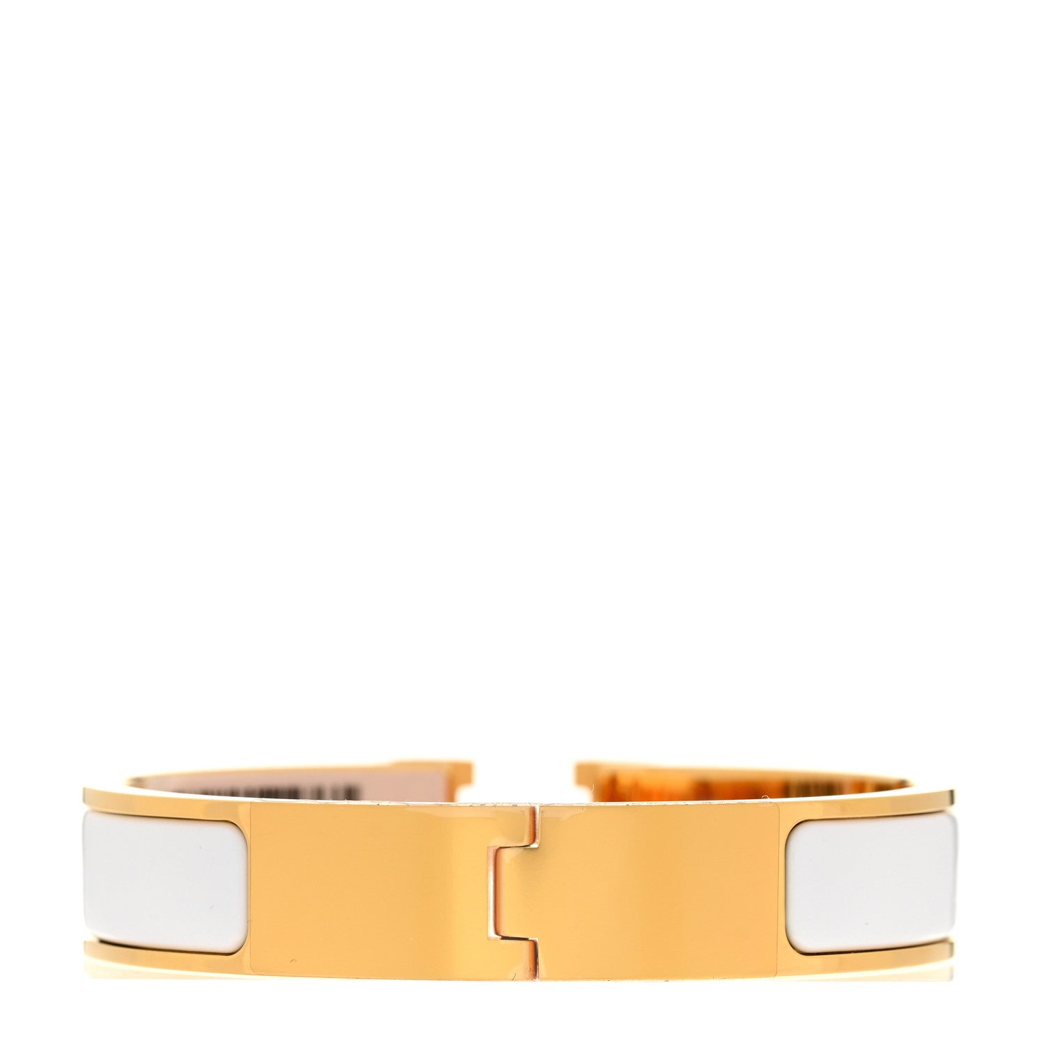 Hermes Enamel Narrow Clic Clac H Bracelet PM White 3 of 5