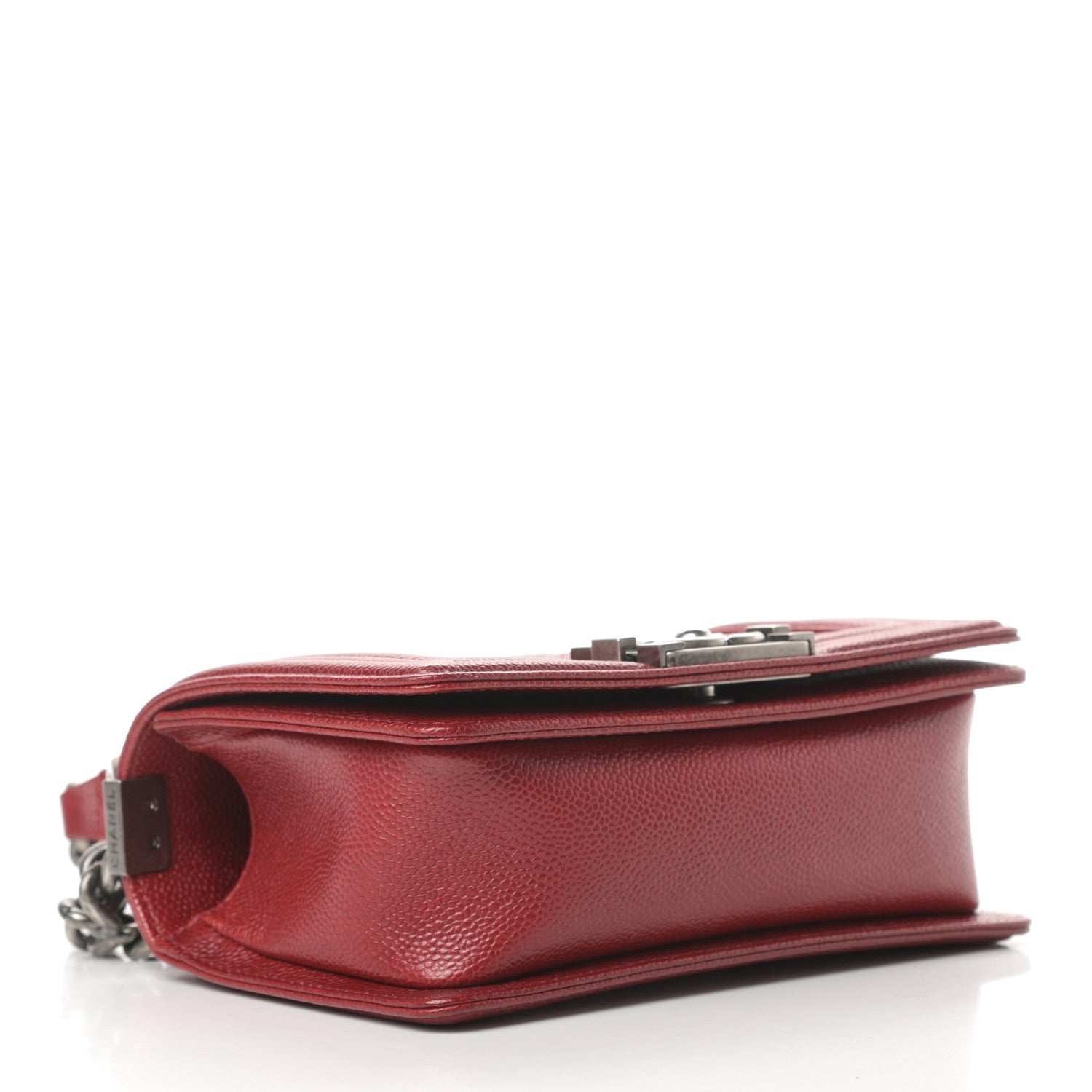 Chanel Caviar Quilted Small Boy Flap Dark Red 4 of 11