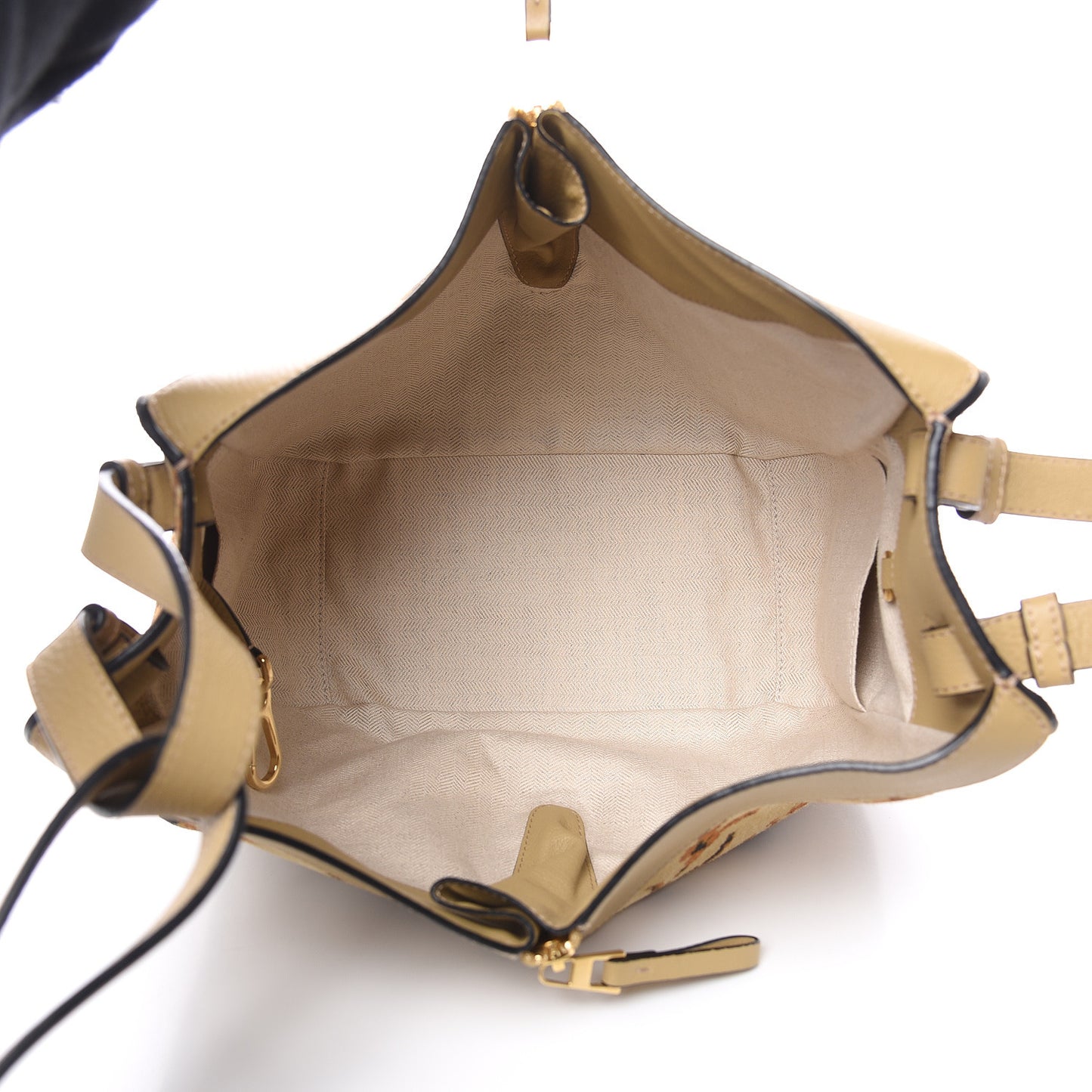 Suede Tapestry Small Hammock Shoulder Bag Multicolor