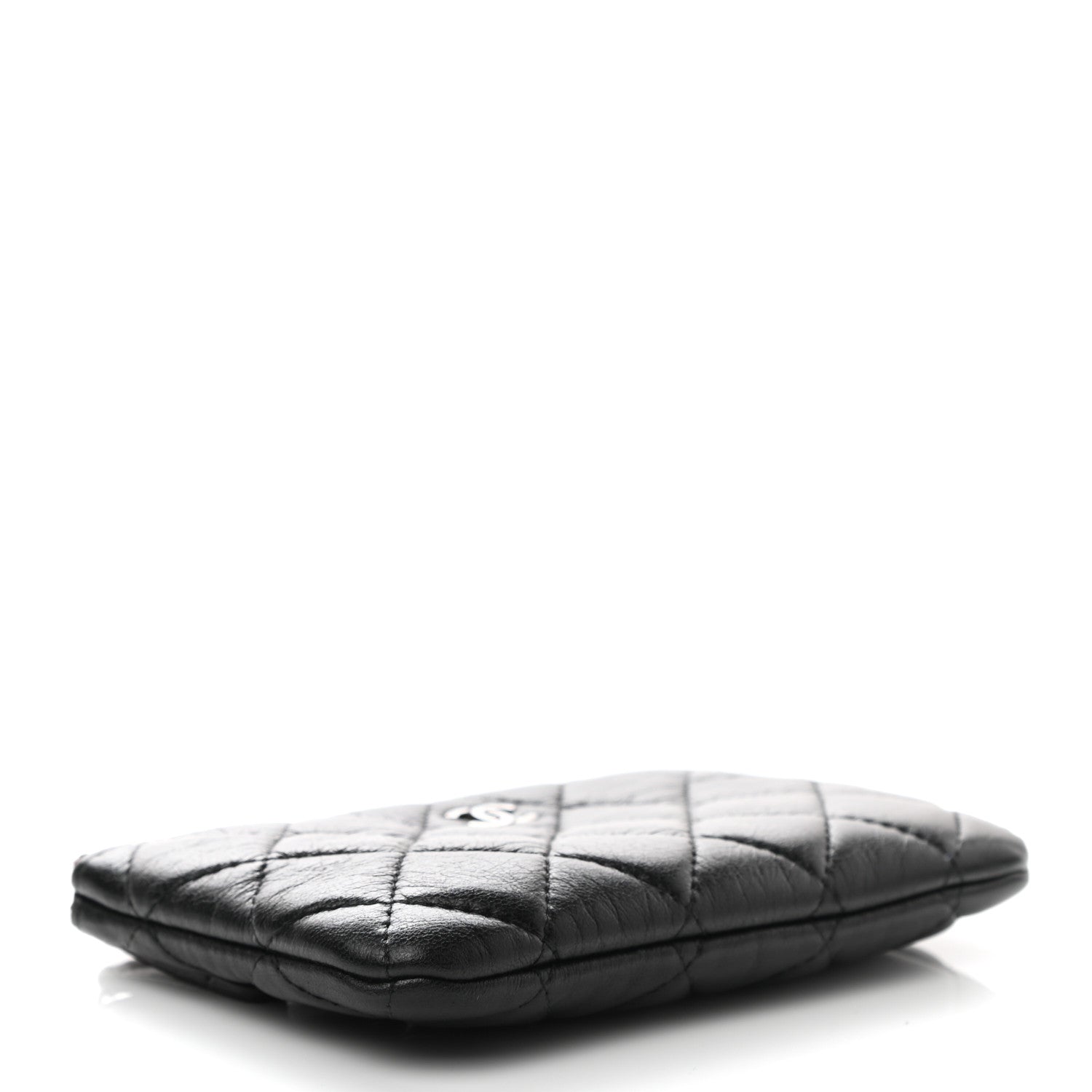 Chanel Lambskin Quilted Small Cosmetic Case Black 4 of 10