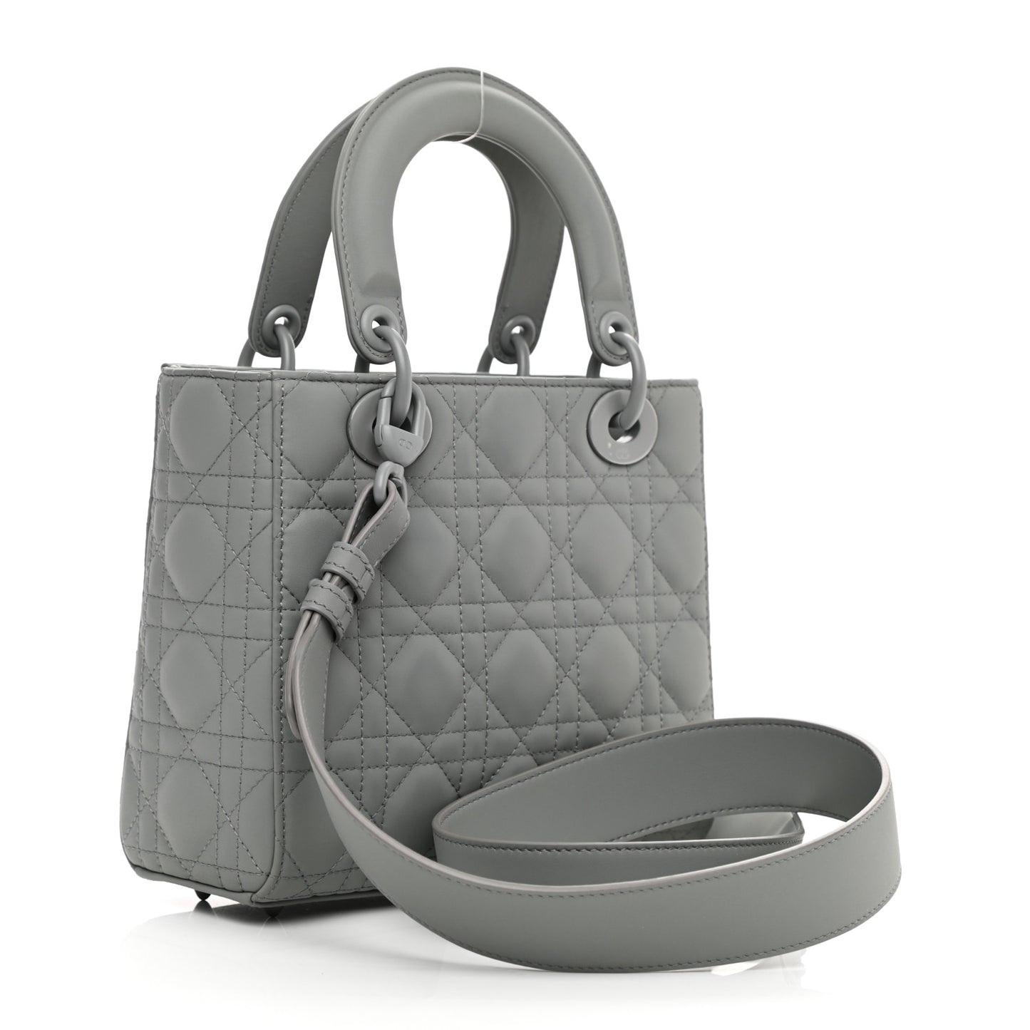 Ultra Matte Calfskin Cannage Small My ABCDior Lady Dior Gray