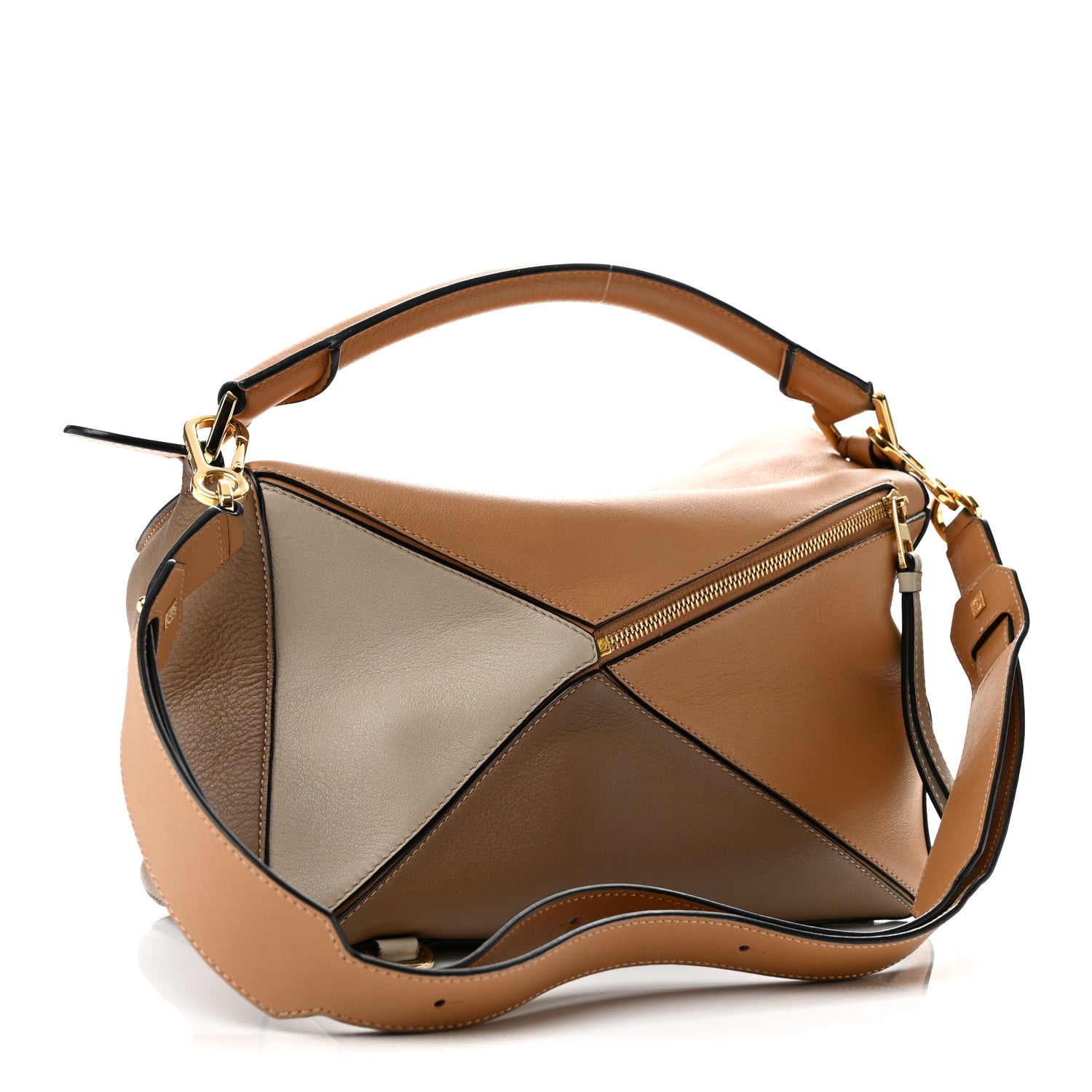 Loewe Calfskin Medium Puzzle Bag Warm Desert Mink 3 of 11