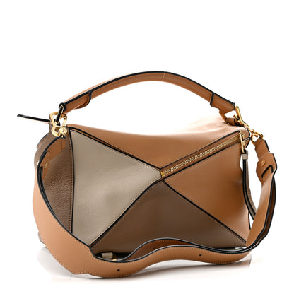 Loewe Calfskin Medium Puzzle Bag Warm Desert Mink 3 of 11