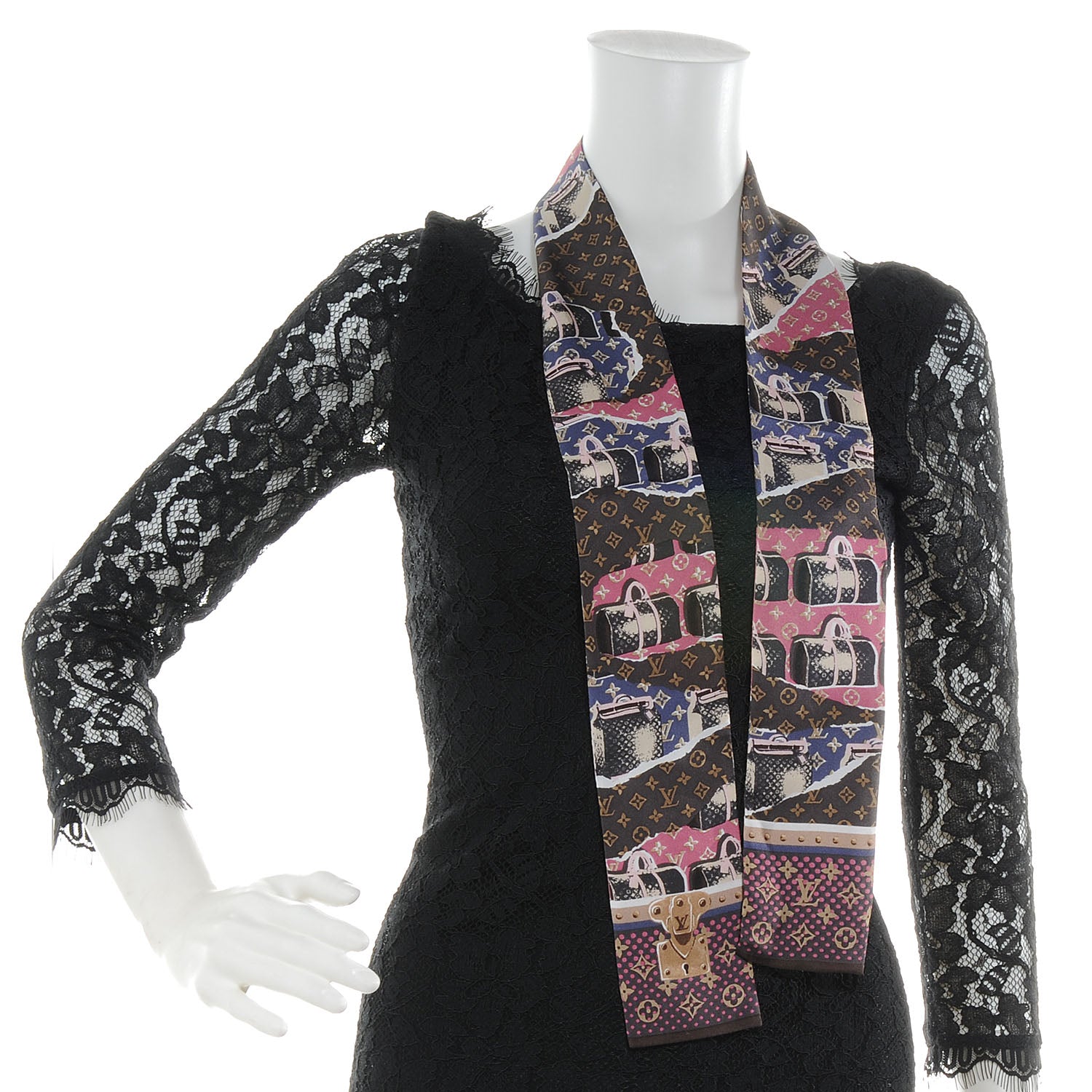 Louis Vuitton Silk Monogram Wallpaper Bandeau 2 of 4