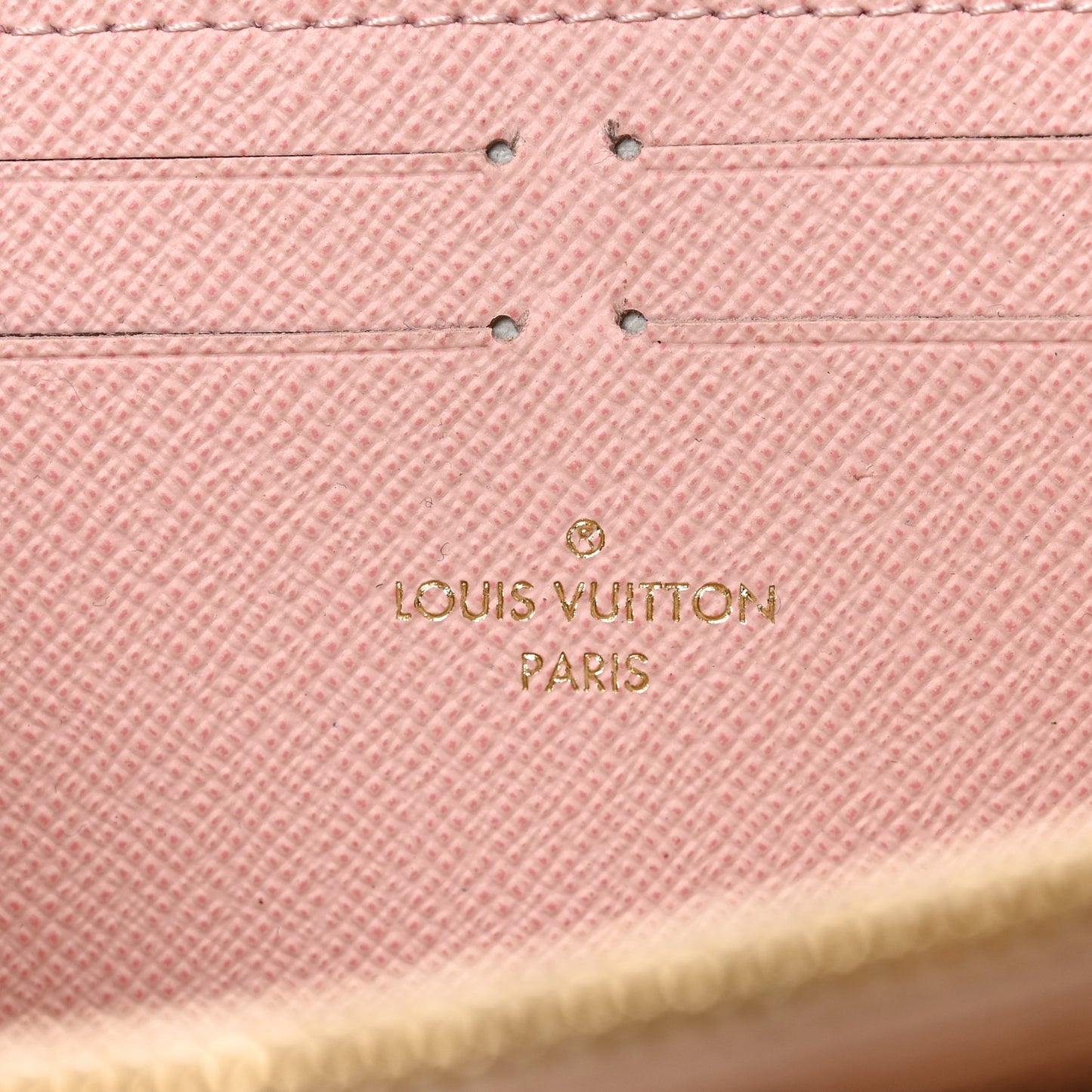 Damier Azur Clemence Wallet Rose Ballerine