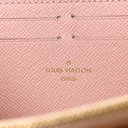 Louis Vuitton Damier Azur Clemence Wallet Rose Ballerine 6 of 6