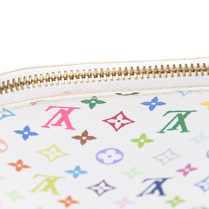 Louis Vuitton Monogram Multicolor Cosmetic Pouch White Litchi 9 of 10