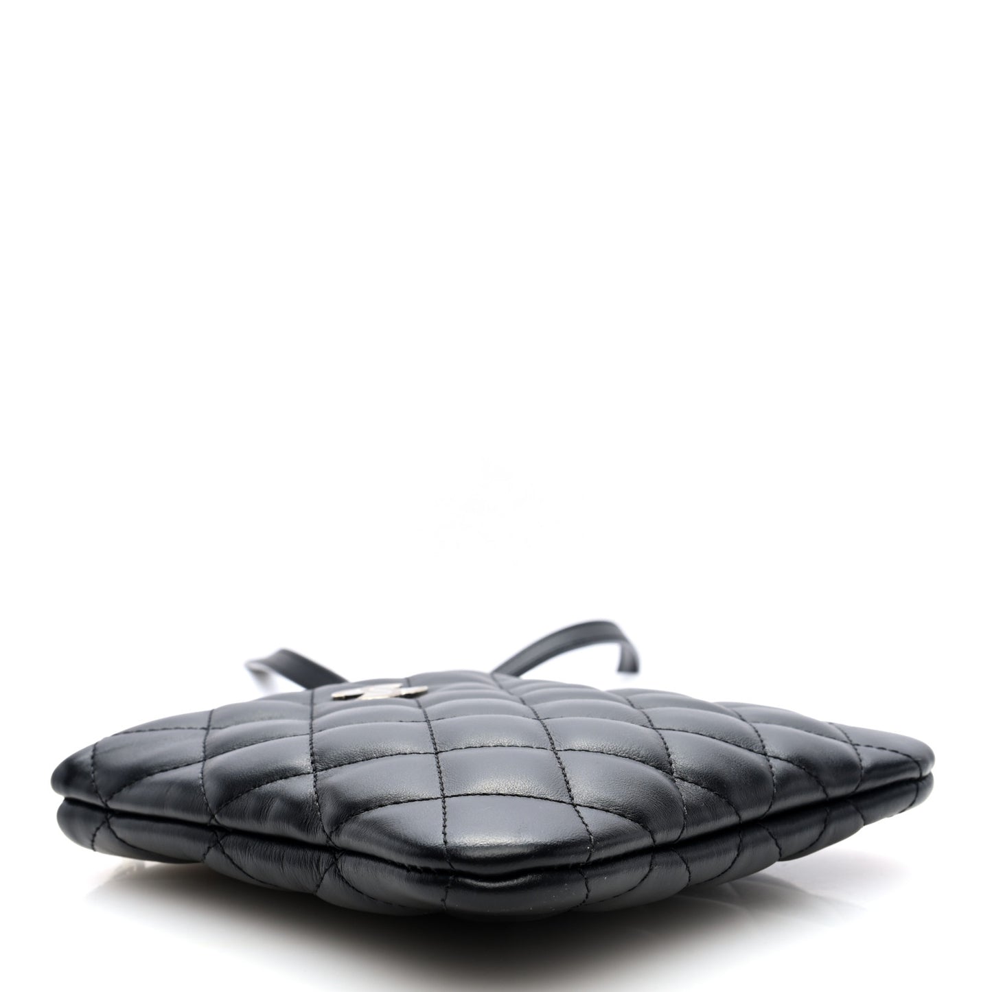 Lambskin Quilted Crossbody Bag Black