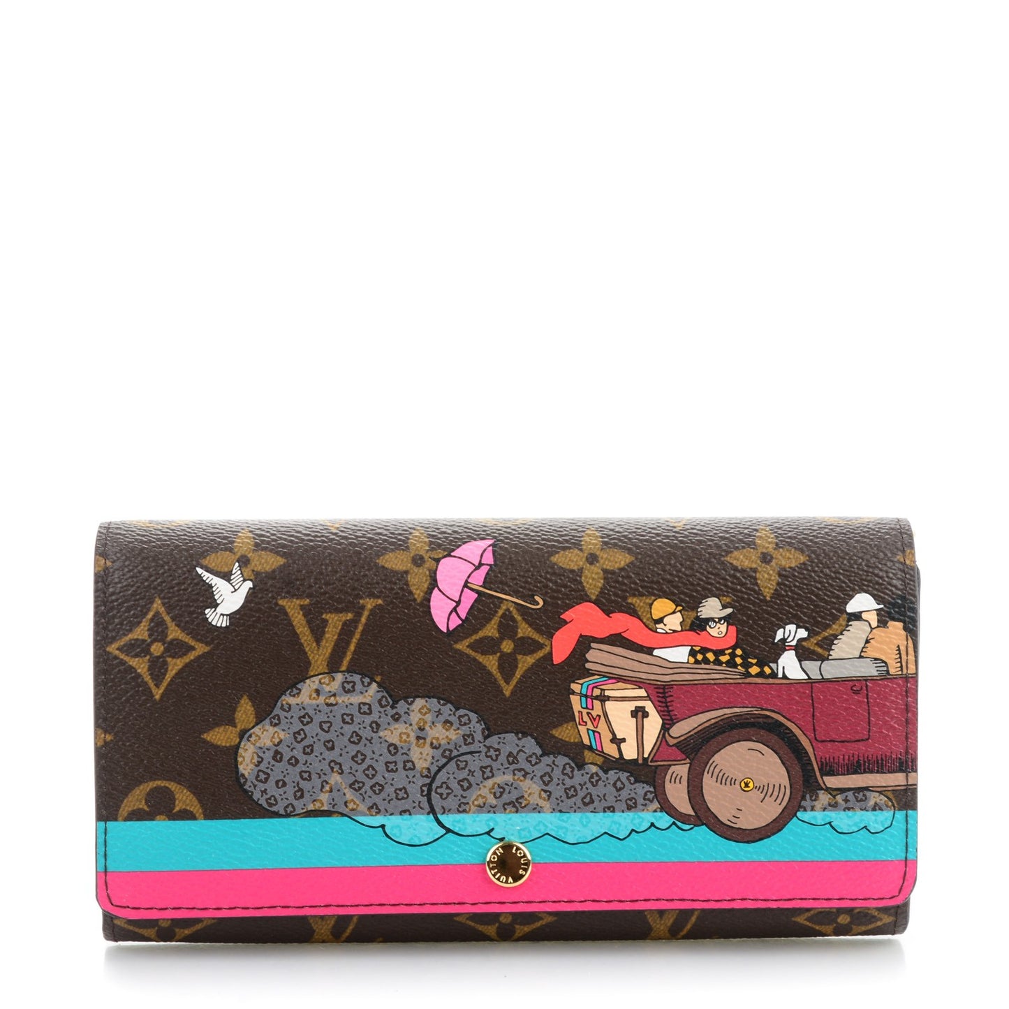 Monogram 2015 Christmas Animation Sarah Wallet Hibiscus