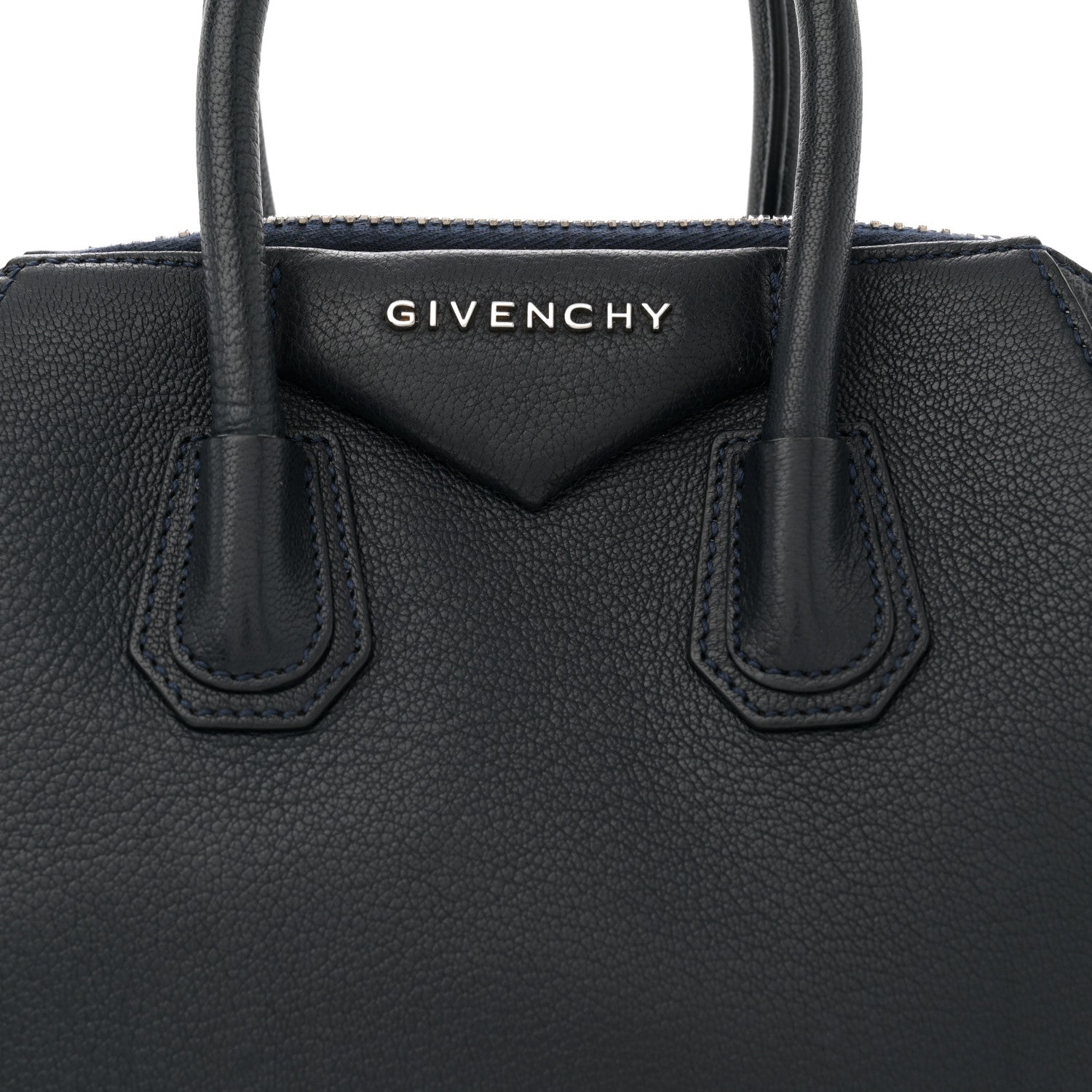 Givenchy Sugar Goatskin Mini Antigona Night Blue 8 of 13