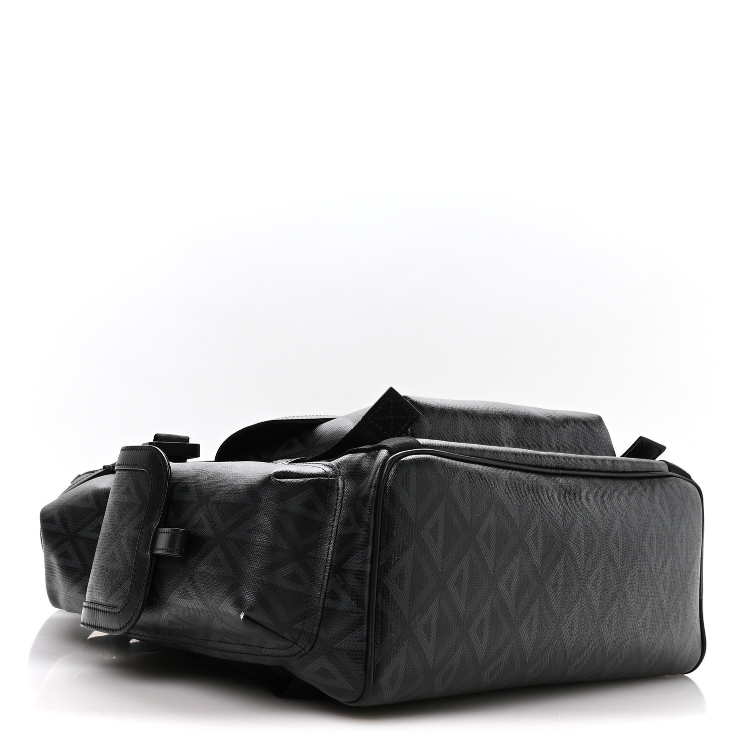Christian Dior Canvas CD Diamond Hit The Road Backpack Black 4 of 10