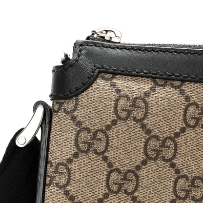 Gucci GG Supreme Monogram Web Messenger Bag Black 11 of 13