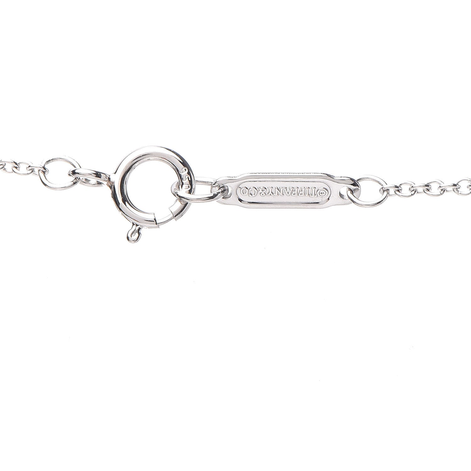 Tiffany Platinum Diamond Large Cross Pendant Necklace 6 of 8