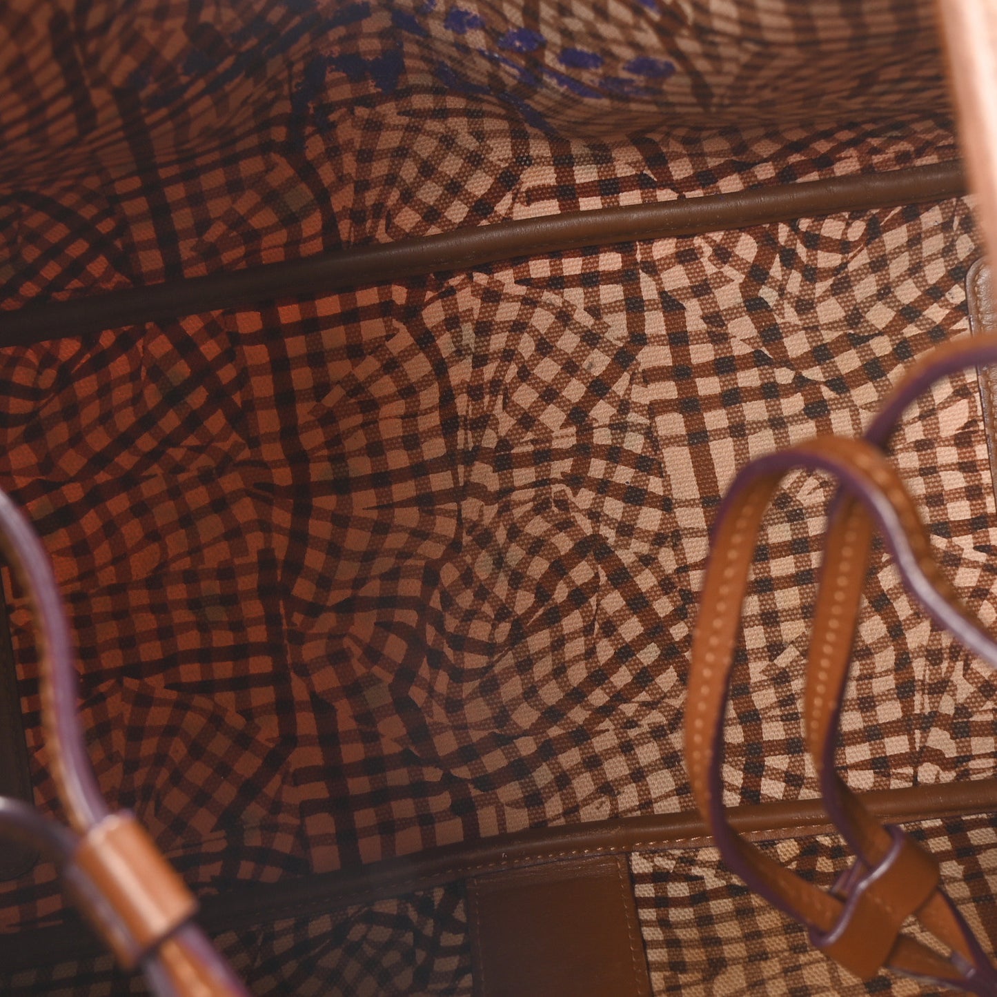 Visetos Medium Liz Reversible Shopper Tote Cognac