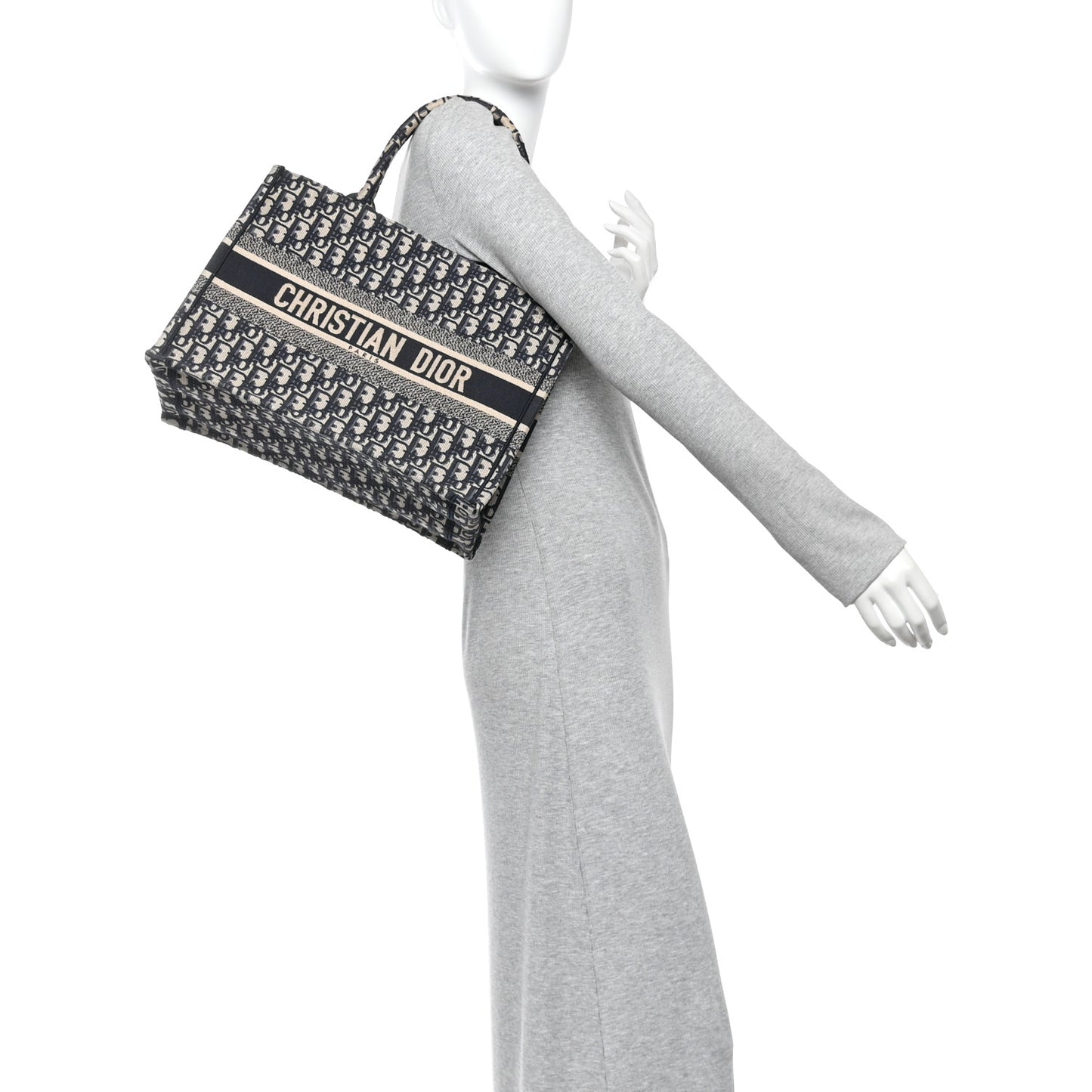 Oblique Medium Book Tote Blue Multicolor