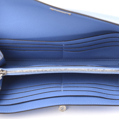 Hermes Epsom Kelly Longue Wallet Bleu Paradis 5 of 8
