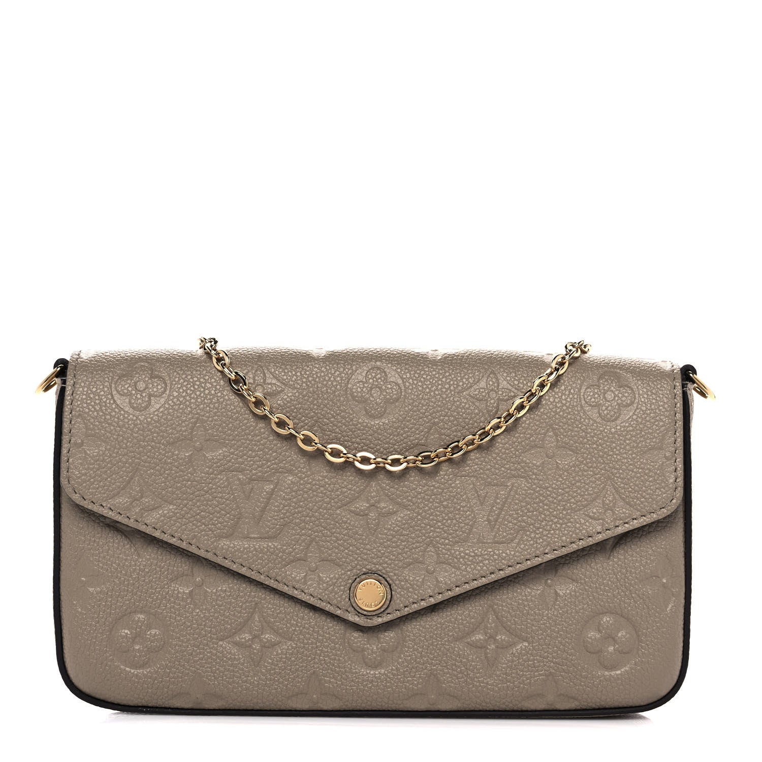 Louis Vuitton Empreinte Pochette Felicie Chain Wallet Tourterelle 1 of 10