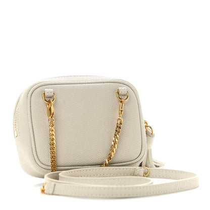 Saint Laurent Grain De Poudre Matelasse Monogram Baby Lou Camera Bag Crema Soft 3 of 12