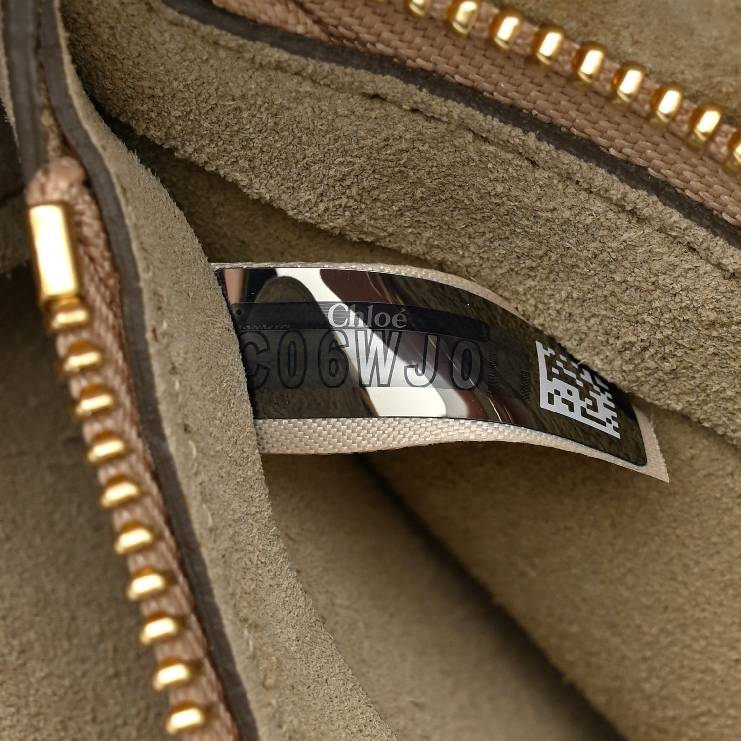 Chloe Calfskin Suede Medium Faye Shoulder Bag Carbon Brown 7 of 12