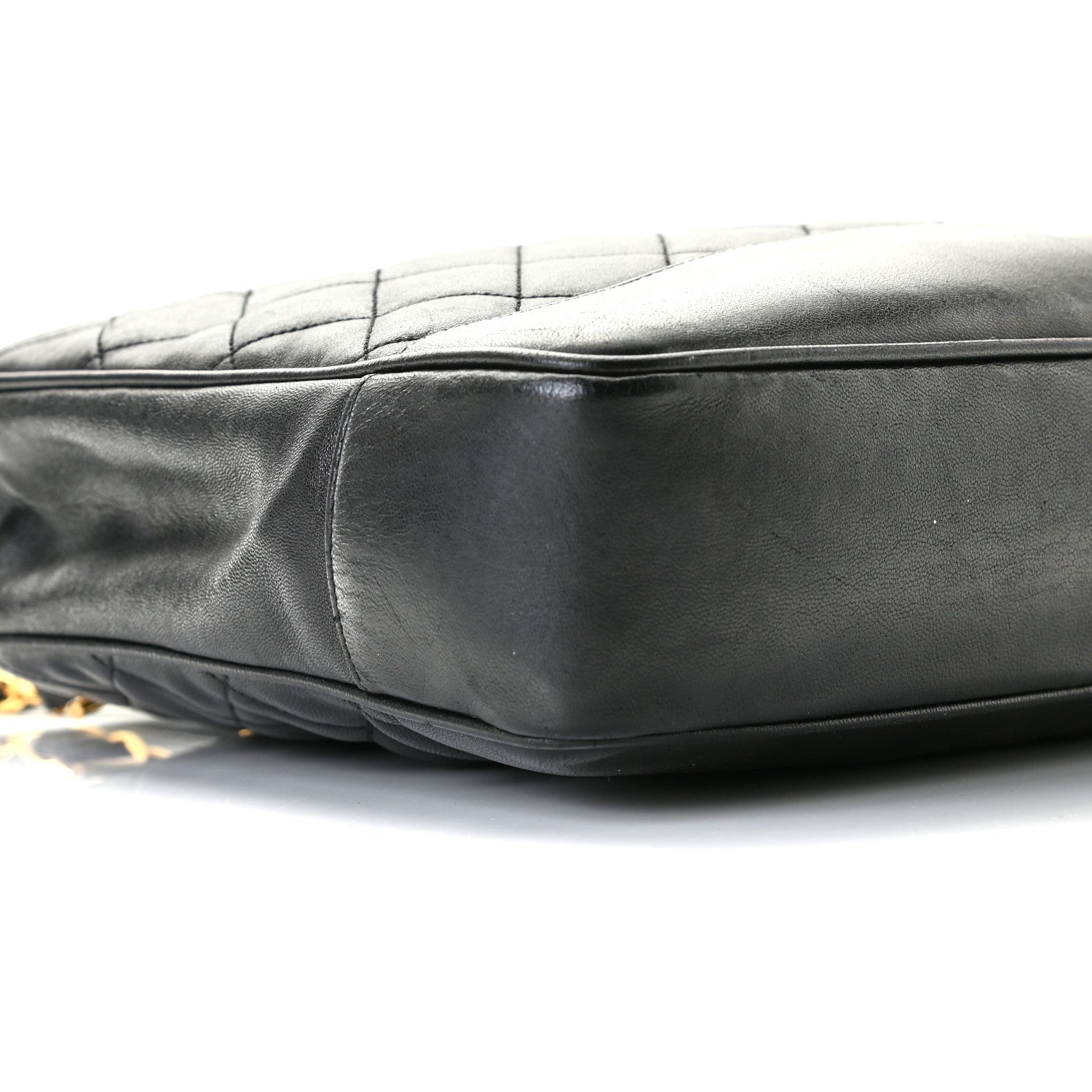 Chanel Lambskin Quilted Shoulder Bag Black 4 of 9