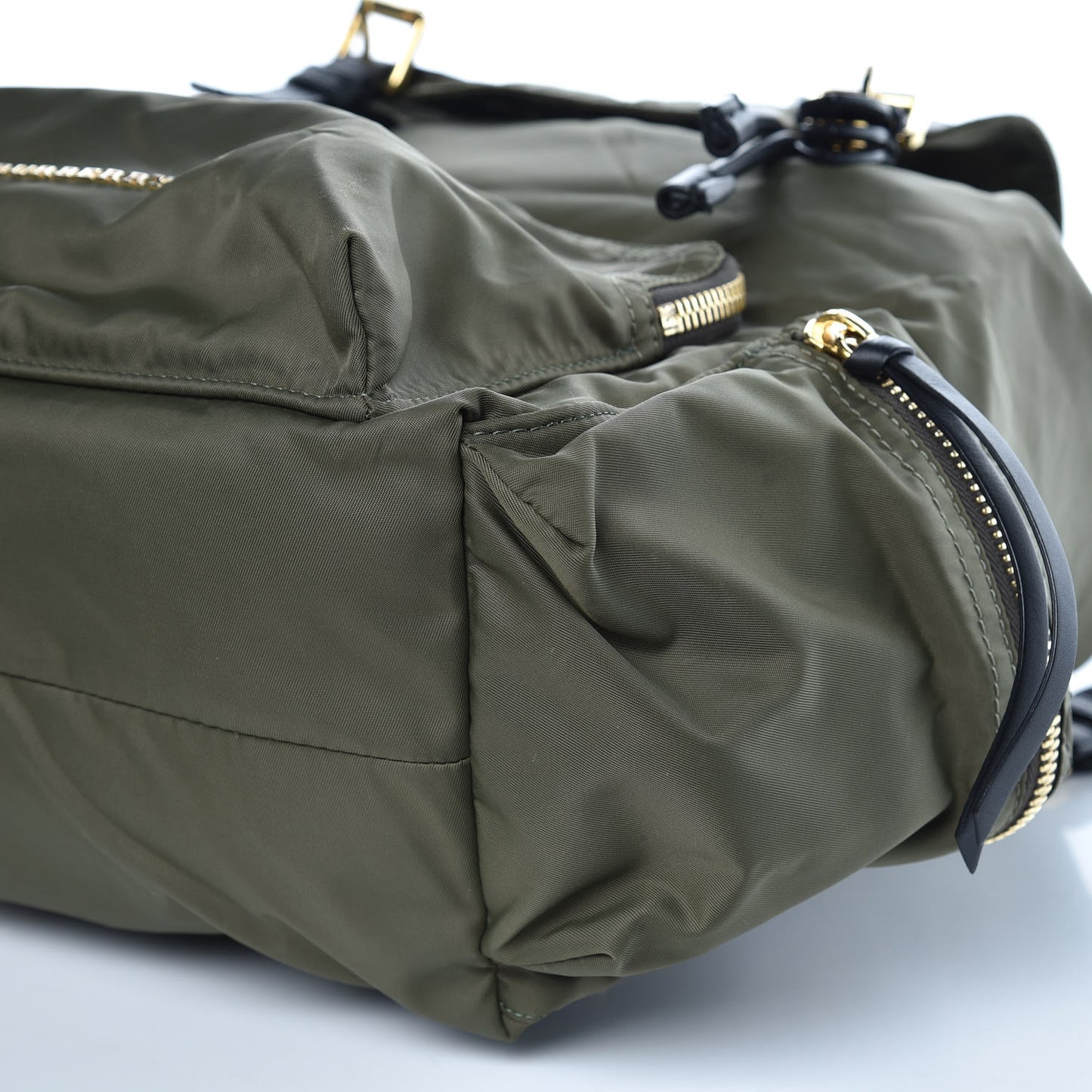 Nylon Large Rucksack Backpack Canvas Green