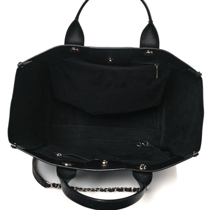 Chanel Caviar Medium Studded Deauville Tote Black 5 of 17