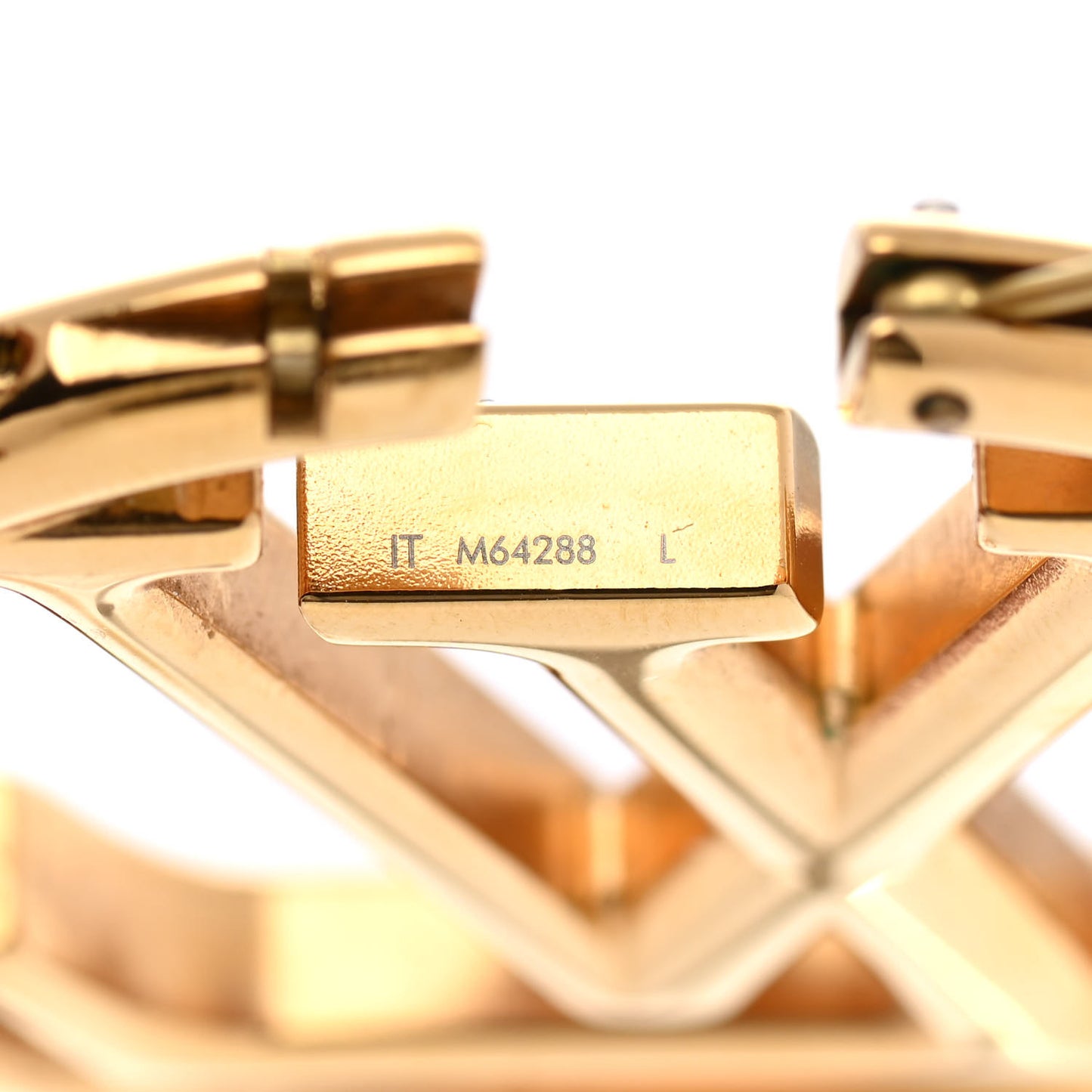 Metal Louise Hoop Earrings Gold