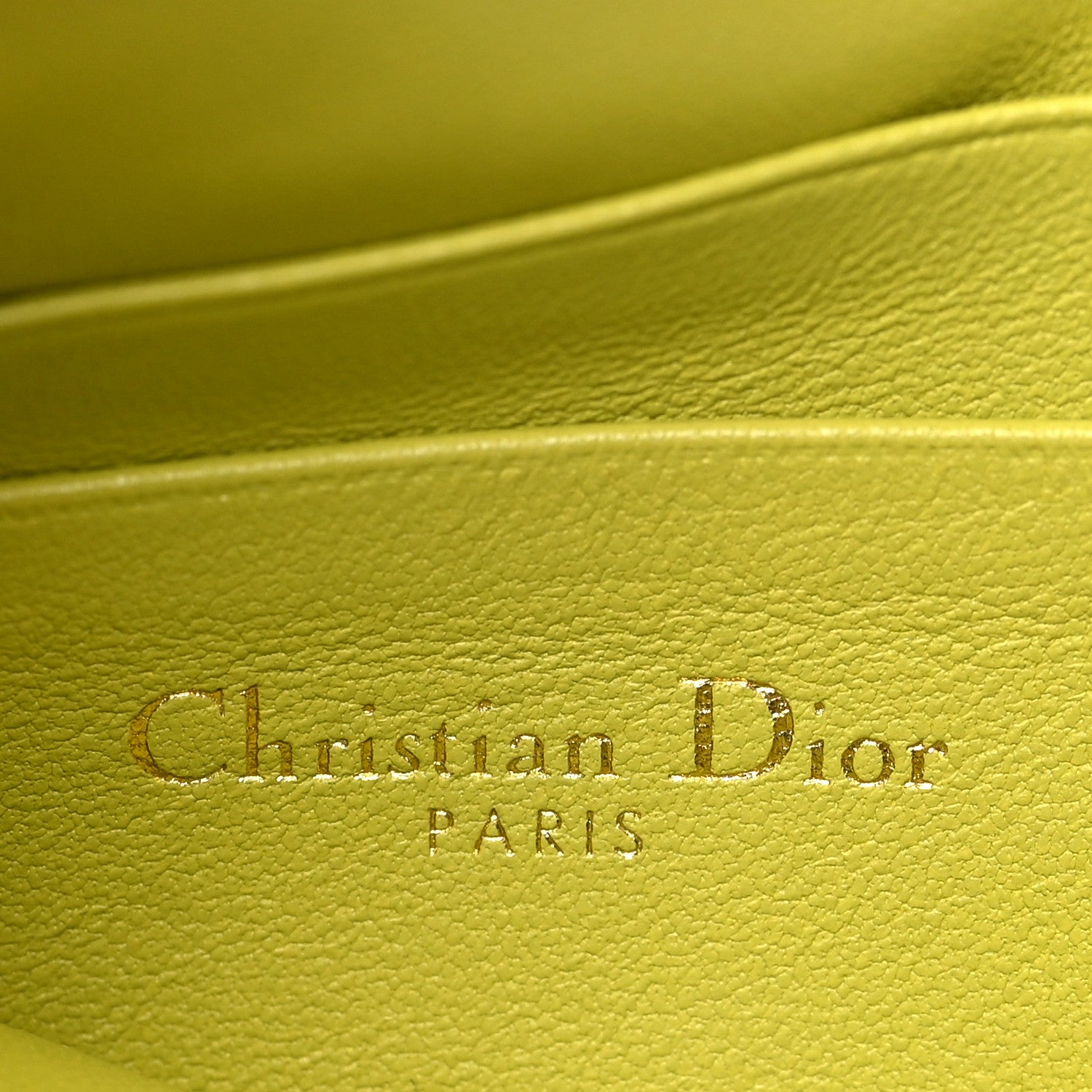 Christian Dior Supple Calfskin Cannage Caro Multifunctional Pouch Lime 6 of 9