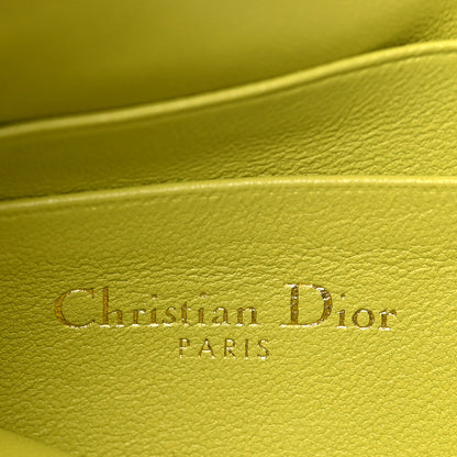 Christian Dior Supple Calfskin Cannage Caro Multifunctional Pouch Lime 6 of 9