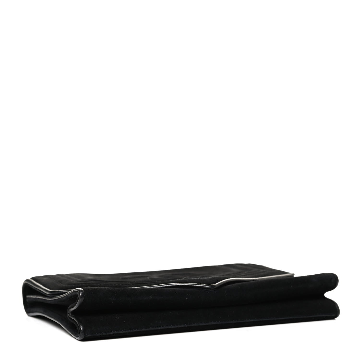 Chanel Suede CC Envelope Small Flap Black 4 of 12
