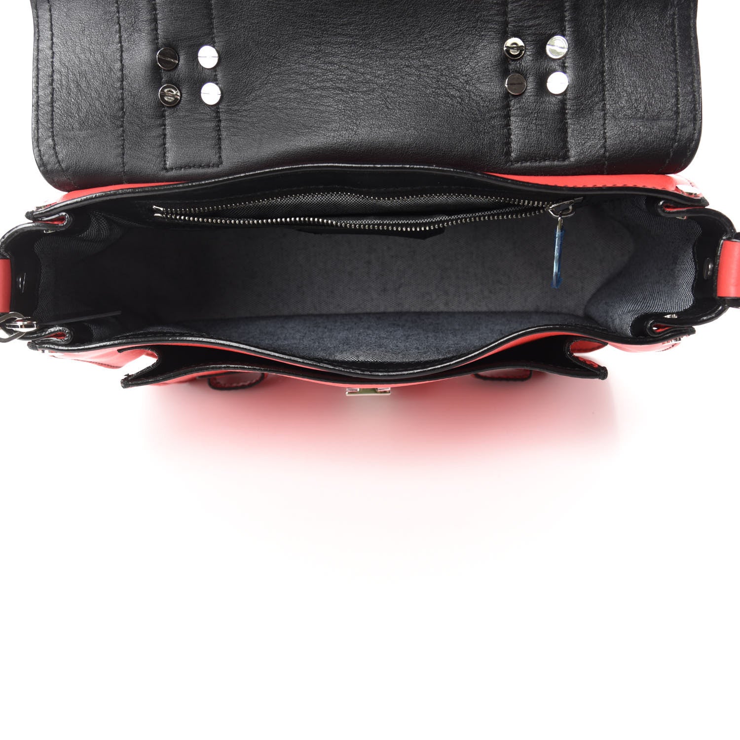 Proenza Schouler Grainy Calfskin Tiny PS1 Satchel Geranium 5 of 10