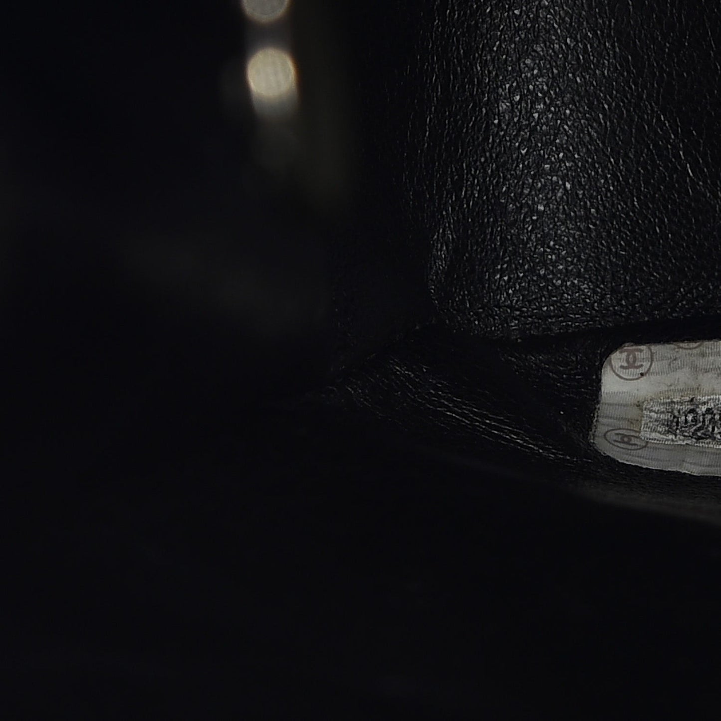 Lambskin Quilted Flap Shoulder Bag Black