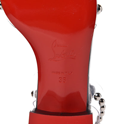 Christian Louboutin Patent PVC Faridaravie 25 Sandals 36 Black 6 of 8